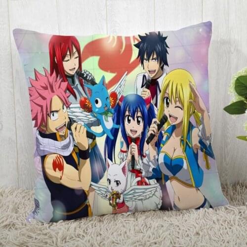 Fairy Tail Pillow Cover Customize Pillow Case Modern Home Decorative Pillowcase For Living Room 45X45cm,40X40cm A19.12.13