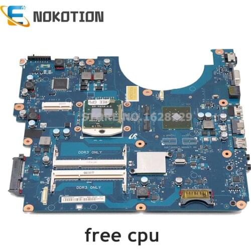 NOKOTION BREMEN-M For Samsung NP-R580 R580 Laptop motherboard HM55 DDR3 GT310M GPU free cpu BA92-06132A BA92-06132B