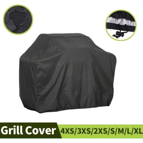 BBQ Accessories Grill Cover Rainproof Cloth Cover Waterproof Barbecue Grill Accessories Supplies Anti Dust Bag Protector Cover