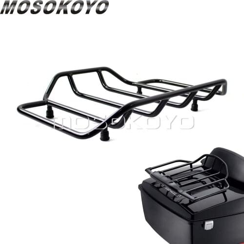 Motorcycle Detachable Tour Pack Top Rail 20.5" x 15" Luggage Rack Holder for Touring Chopped Razor Tour Pak 53665-87