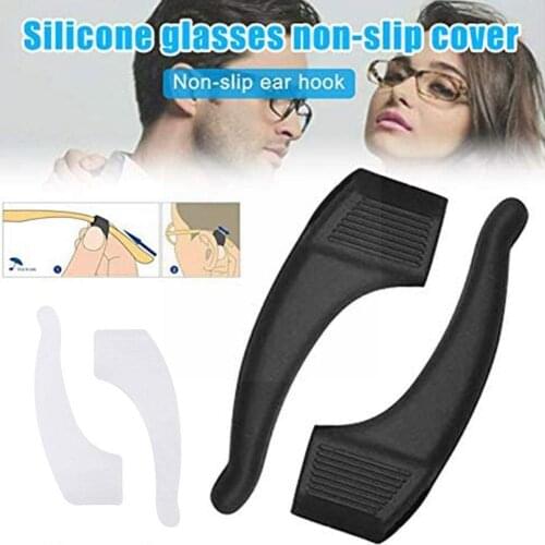 1pcs High Quality Silicone Anti-slip Holder For Glasses Essential Tip Hook Eyeglass Sports Accessories Ear Sports Temple Ou W3L8