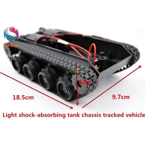 Light Shock-absorbing Tank Chassis Tracked Vehicle Base Hanging Video Wifi Smart Car for DIY Robot Car Model Toy