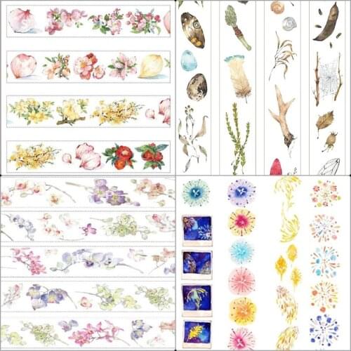 1 Loop 90cm Masking Tape Paper House Falling Pistil Dye Fragrant Orchid Heart Wenxiu Fireworks Forest