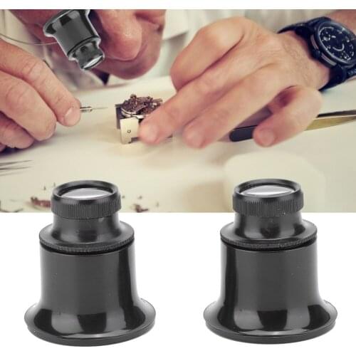 20X Watch Repair Loupe Magnifying Glass Magnifier for Jeweller Clock Drop Shipping Jewelers Eye Loupe Loop Magnifier