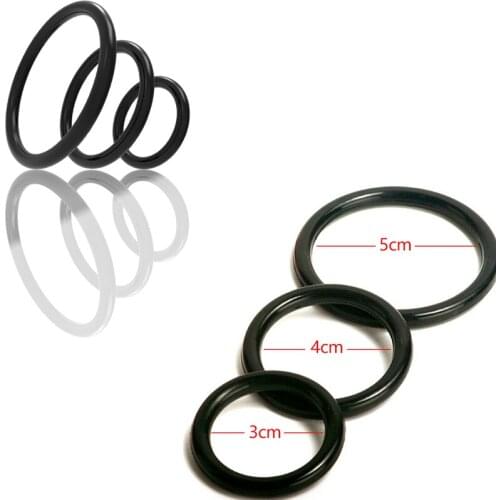 3Pcs Silicone Stretchy Penis Rings Cock Ring Adult Games Erotic Products Delay Male Chastity Sex Toys For Couples Sexual Harness