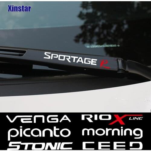4pcs Car Windshield Wiper Sticker For Kia Rio SportageR Stinger Venga Ceed Rioxline Srento Soul Picanto Morning Stonic Niro