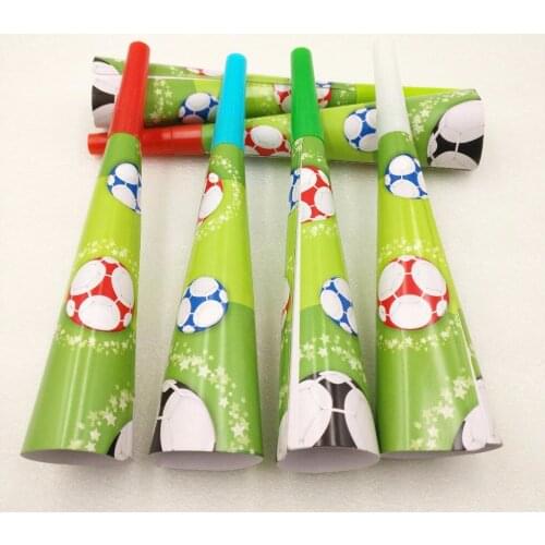 6pcs/bag Cartoon FootballParty Noise Maker/whistle Favor Birthday Party Decoration SuppliesWhistles Anniversaire Noise Maker