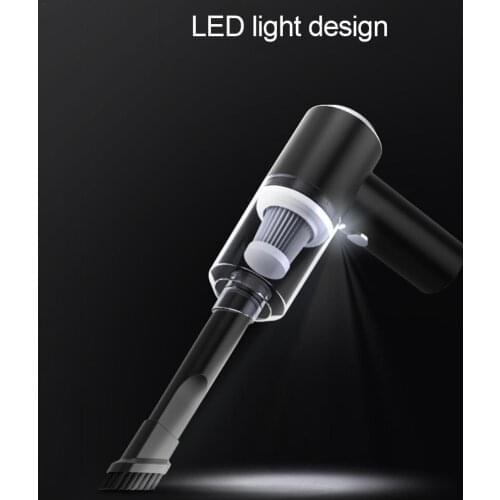 120W Car Mini Vacuum Cleaner Small Hand-held Vacuum USB Rechargeable Easy To Clean Desktop Keyboard Drawer Car Interior Dust