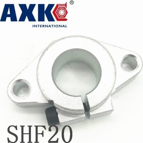 Axk 4 Pcs Shf20 Linear Shaft Support 20mm Linear Rail Shaft Support Xyz Table Cnc Shf Series Rail Shaft