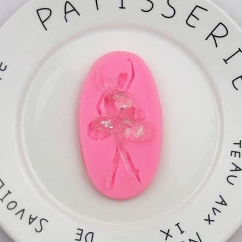 Ballet Girl Fondant Silicone Mold Mobile Phone Epoxy Decorative XGY-260