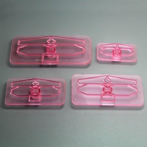 Free Shipping Plastic Large Bowknot Shaped Cake Fondant Baking Molds set DIY Fondant Mold
