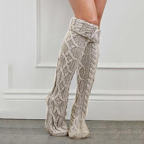 Thigh High Socks Sexy Womens Stockings Gaiters Striped Long Socks Leg Warmers Female Erotic Warm Women Stocking Чулки Женские