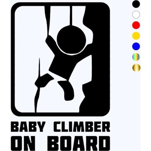 CK20130# funny Baby climber on board vinyl car sticker waterproof car decal stickers on car truck bumper rear window