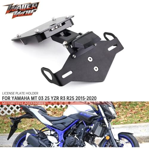 License Plate Holder For YAMAHA YZF-R25/ R3 MT-25/03 Tail Tidy Fender Eliminator MT03 MT25 YZFR3 YZFR25 Motorcycle Bracket 2020