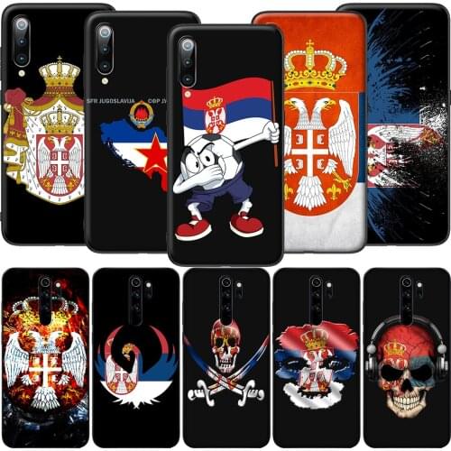 GX215 Serbia Flag Soft Silicone Case for Redmi Note 4X 5 5A Prime 6 6A 7 7A 8 8A 8T 9 9A 9C 9S Pro Lite