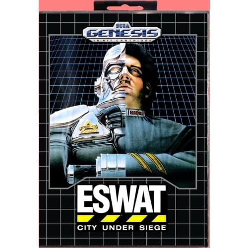 ESWAT 16 Bit MD Game card with Retail Box For Sega Genesis & Mega Drive