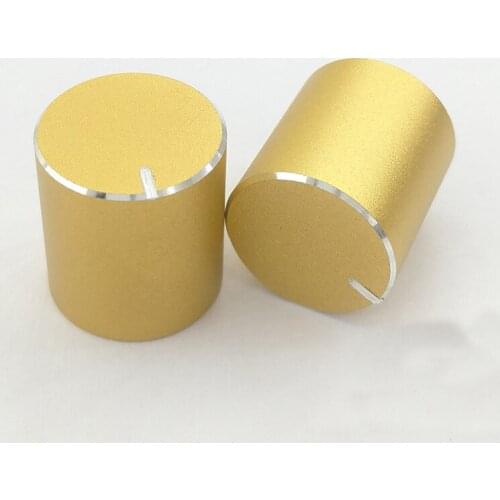 Instrument Golden Black Sandblast Knob 15X16 Floral Axis Potentiometer Encoder Power Amplifier Knob Switch Caps 20pcs