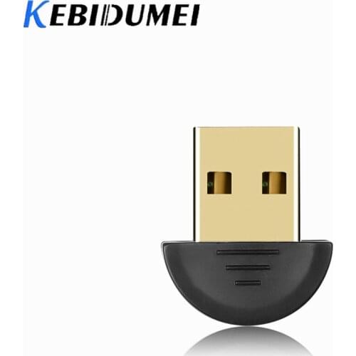 Kebidumei Mini USB Bluetooth 4.0 Adapter Dual Mode Bluetooth Wireless Bluetooth Receiver Adapter Computer Adapter For Win7/8/10