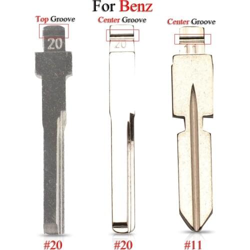 Kutery Folding Remote Car Key Blade For Mercedes Benz E Class HU64 HU39 #20 #11 KD Uncut Key Blank Replacement