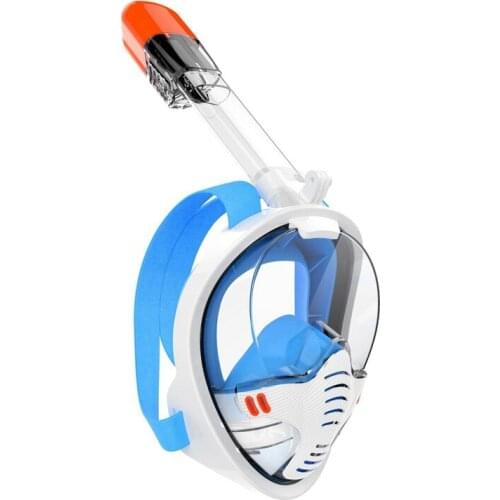 Full Face Snorkel Mask Adult Snorkeling Mask with Detachable Camera Mount Swimming Training Diving