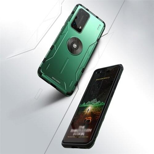 Metal Armor Phone Shell Hard Protective Case for Huawei P40/P40 Pro Mobile Phones Anti-knock Shockproof Skin Cover