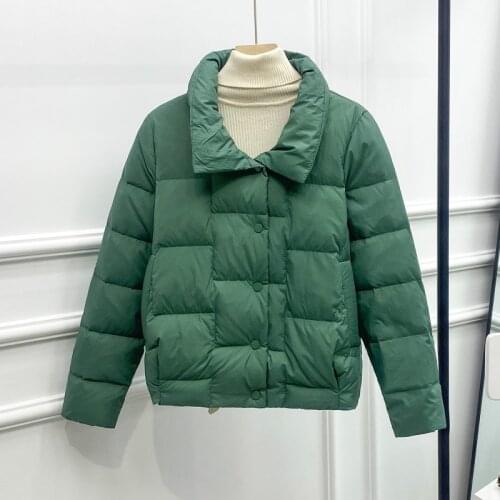 2021 New Women Down Jacket White Duck Jackets Winter Warm Coats Female Fashion Outwear