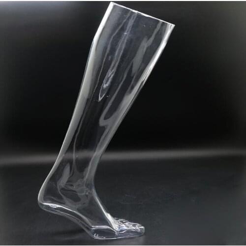 Wholesale 50cm Transparent legs pvc mannequin,male foot legs pants female mannequin,stand for shoes socks,Technology 1pc M00665