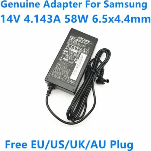 Genuine 14V 4.143A 58W A5814_DSM AC Adapter For SAMSUNG T24C550ND T27C730ND T28C570EN A5814-DSM LCD Monitor Power Supply Charger