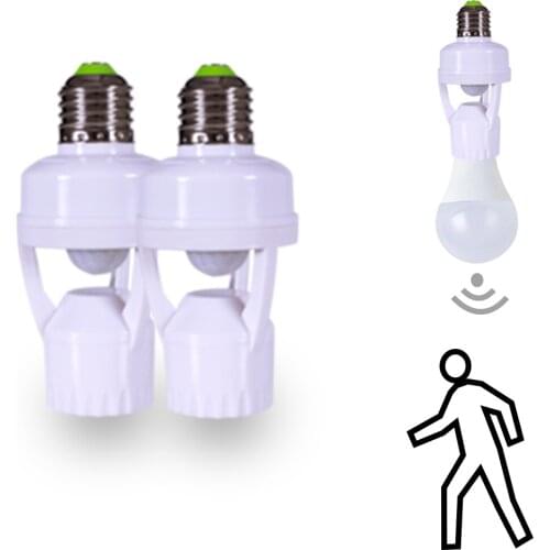 Motion Sensor Switch E27 12W 220V Induction Lamp Holder Human Body Induction Lighting Suitable For Home Lighting Corridor Stairw