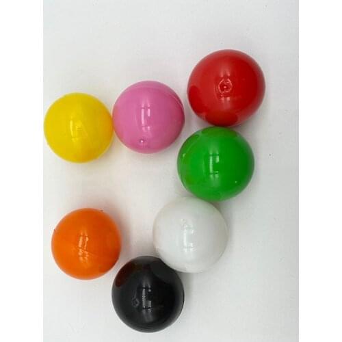 50pcs 32mm Solid Colored Plastic Balls Empty Plastic Capsule for toys Vending PP Vending Machine Capsules Surprise Toy capsule