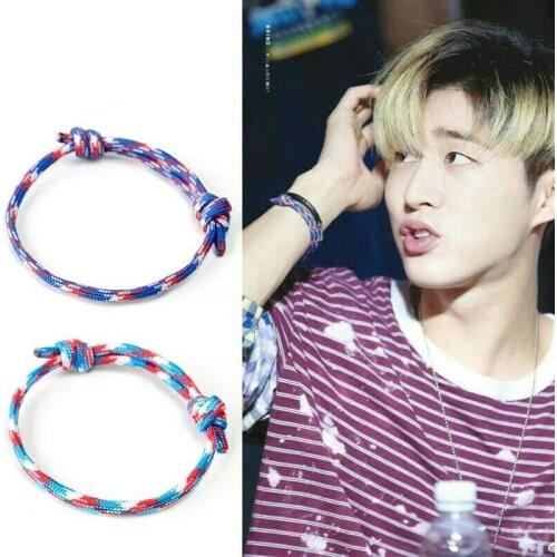 Hand-made Kpop Hot iKON Kim HanBin B.I Chain Weave Bracelet Chain Jewelry Prop Gifts New