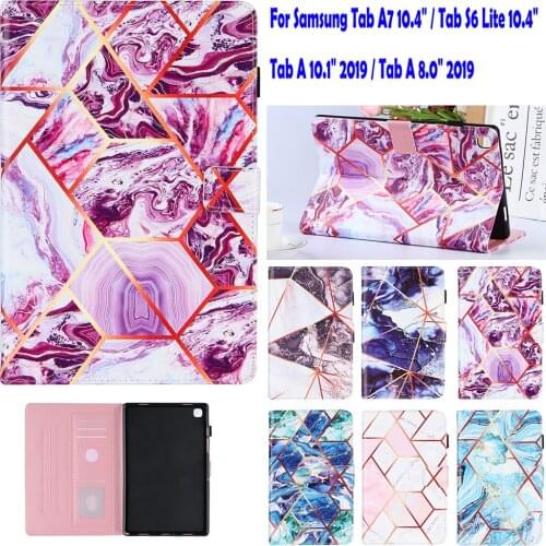 Tab S6 Lite P610 Case For Samsung Galaxy Tab a 10.1 T510 Cover Tab A7 T500 10.4 Tab A 8.0 T290 Shell Tablet Stand Fundas Skin