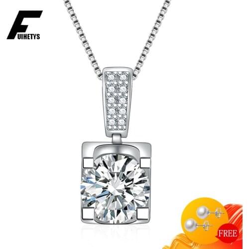 Bali Jelry Luxury Charm Necklace with 925 Silver Zircon Gemstones Pendant Fine Jewelry Accessories for Women Wedding Engagement