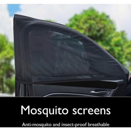 1 Pair Mesh Car Side Window Sun Shade Front Rear Breathable Side Window Sunshade UV Protection for Auto SUV Vehicle Accessories