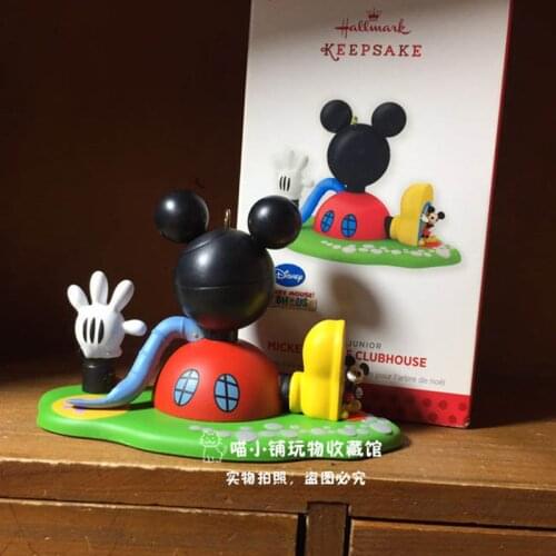 1PCS 6.5cm Lovely Disney Mickey House beautiful Christmas Tree Pendant Mickey Mouse Ornament Collection