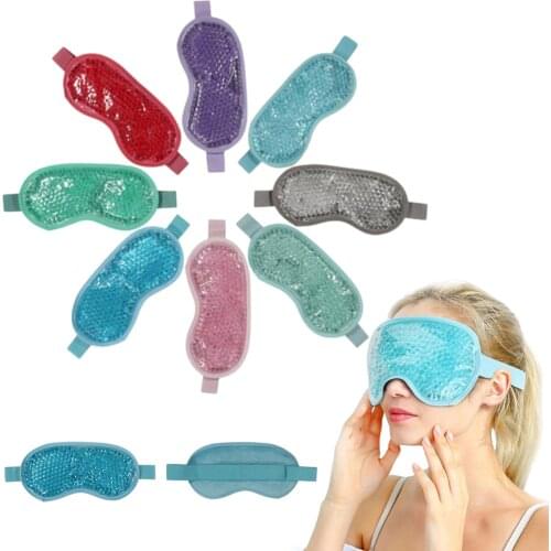 1pcs New Gel Eye Mask Adjustable Hot Cold Soothing Relaxing Beauty Therapy Gel Eye Mask Sleeping Ice Goggles Sleeping Mask