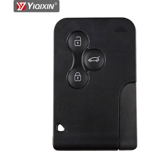 YIQIXIN 3 Button Smart Card Remote Key Shell For Renault Clio Logan Megane 2 3 Koleos Scenic With Small Key 2004-2008 NO LOGO