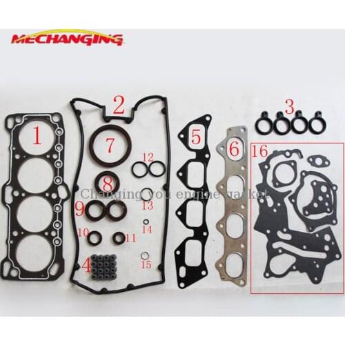 4G63 4G63T Fit MITSUBISHI ECLIPSE I OR GALANT IV Engine Head Gasket Sets Overhaul Package Full Set Engine Gasket MD997474