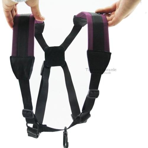 5pcs Adjustable Alto Sax Saxophone Shoulder Strap Harness Junior Deluxe