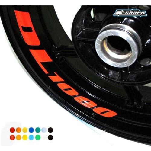 8 X CUSTOM INNER RIM DECALS WHEEL Reflective STICKERS STRIPES FIT SUZUKI DL 1000