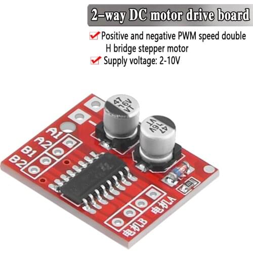 1.5A 2-way MX1508 DC Motor Driver Module PWM Speed Dual H-Bridge Stepper Motor L298N