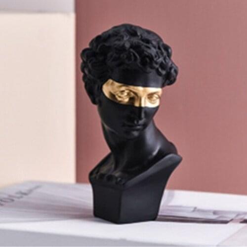Nordic Style Gypsum Head Firenze Art Sculpture Giuliano de' Medici Figurine Creative Resin Craft Decorations For Home A940