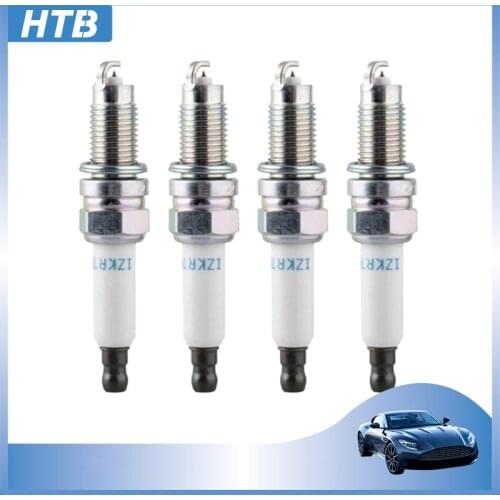 4pcs 101905606A IZKR7B Iridium Spark Plug For Audi A3 TT Eos Touareg 3.2L Porsche Cayenne Volkswagen Golf Phaeton 0242135510