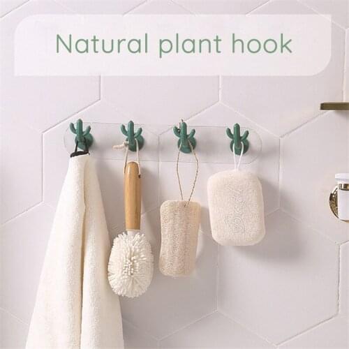 Creativity Hook Up No Trace Punch-free Wall Hanger Bathroom Kitchen Multifunction Sticky Hook Nordic Style Wall Decoration
