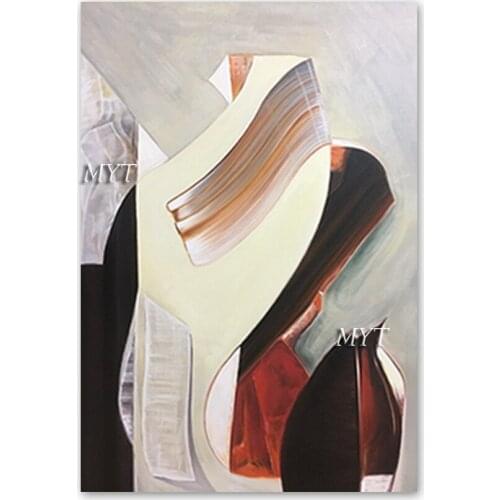 New Abstract Dropship Hand-painted Colors Design Oil Painting Living Room Decorative Item Wall Canvas Picture Art Panel Set