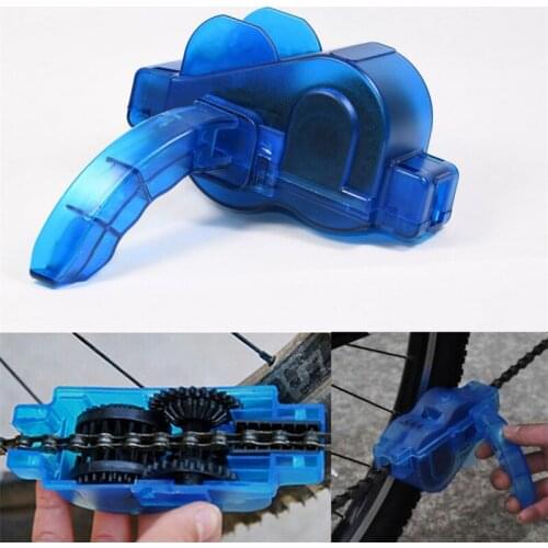 Bike Chain Cleaner Clean Machine Brushes Cycling Cleaning Kit Bicycle Brush Maintenance Tool for Mountain, Road, City Bike