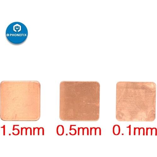 PHONEFIX CPU Pure Copper Sink Radiator Copper Sheet Red Copper Sheet for Notebook Laptop CPU Video Card with Heat Conduction