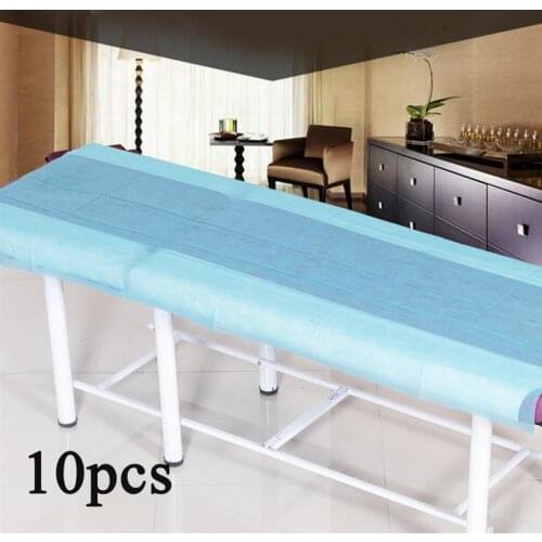 10pcs 175x75cm Disposable Bedsheets SPA Massage Bedsheet Salon Nonwoven Bed Cover Bed Sheets Beauty Salon Bed Table Cover Sheet