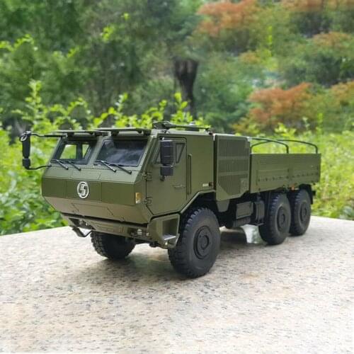 Shaanxi Automobile Military Vehicle Delong SX2220 Die-cast 1:24 Simulation Alloy Car Off-road Army Truck Troop Carrier Model