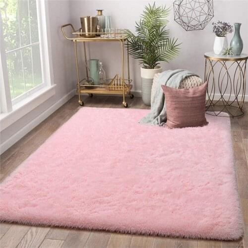 Modern Living Room Carpet Soft Kids Room Rug Large Fuzzy Shag Area Rugs for Nursery Girls Dorm Home Decor Children Bedroom Rug